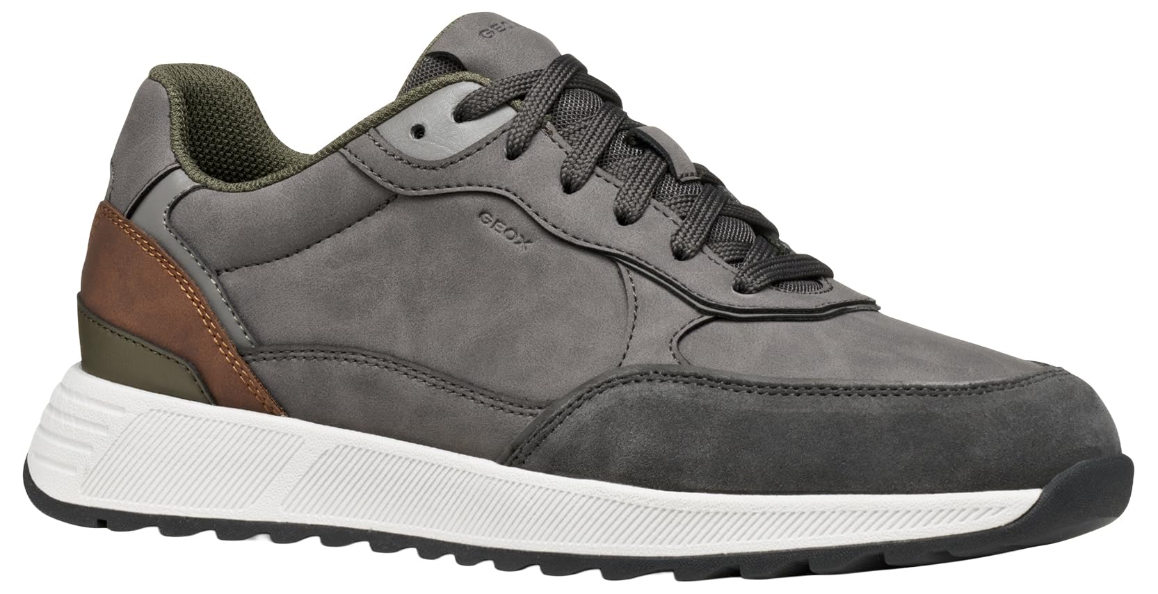 Geox Men's U Molveno Trainers, Grey, 40 EU, Gray, 6.5 UK