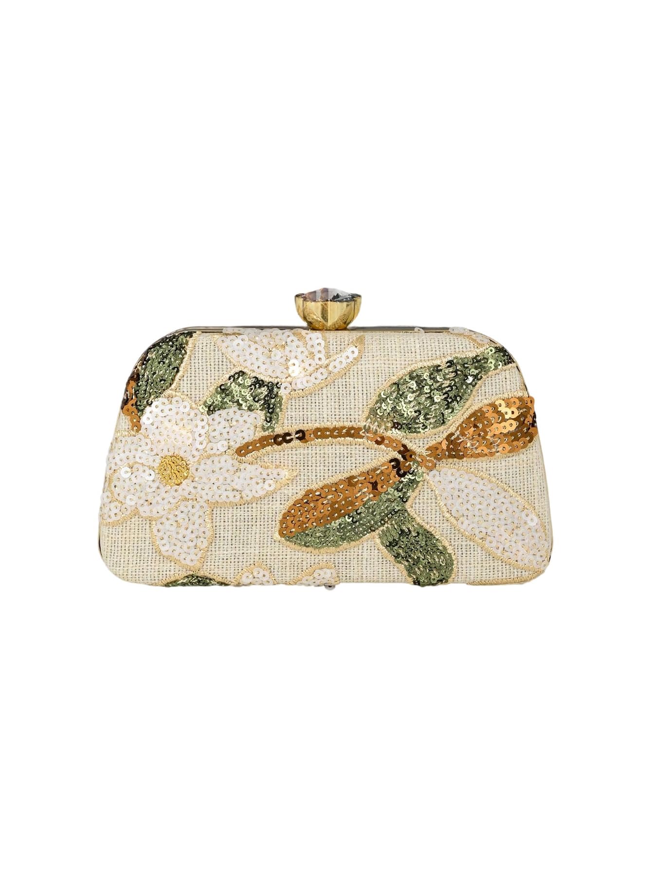 QWINEE Women's Shell Shaped Clutch Purse Seashell Purse Evening Bag