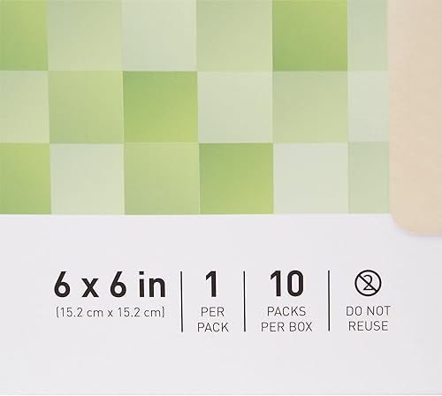 Miniatura 4 de McKesson Apósito de espuma hidrocelular  Apósito adhesivo de gel de silicona para heridas  6 x 6 pulgadas, 10 unidades, 1 paquete