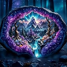 Waterfall Diamond Painting Kits for Adults,Crystal Forest Iandscape 5D Diamond Art Kits for Beginners, DIY Full Drill Scenery with Gem Art Home Wall Decor12x12Inch