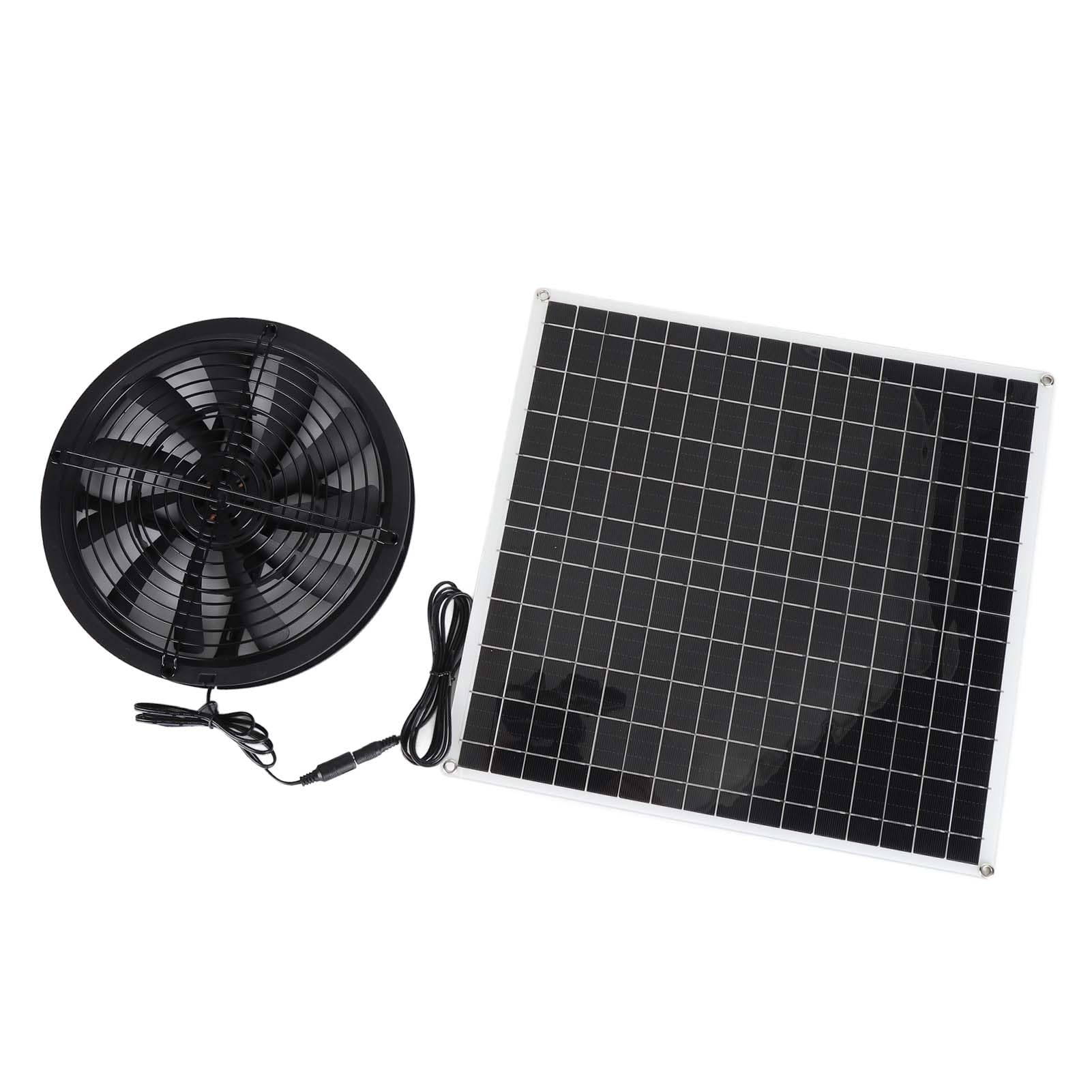 Wentylator solarny |Szybka wentylacja o mocy 20 W dla kurników/szklarni/kurników |Odporny na warunki pogodowe i rdzę wentylator ABS z wirnikiem 25 cm