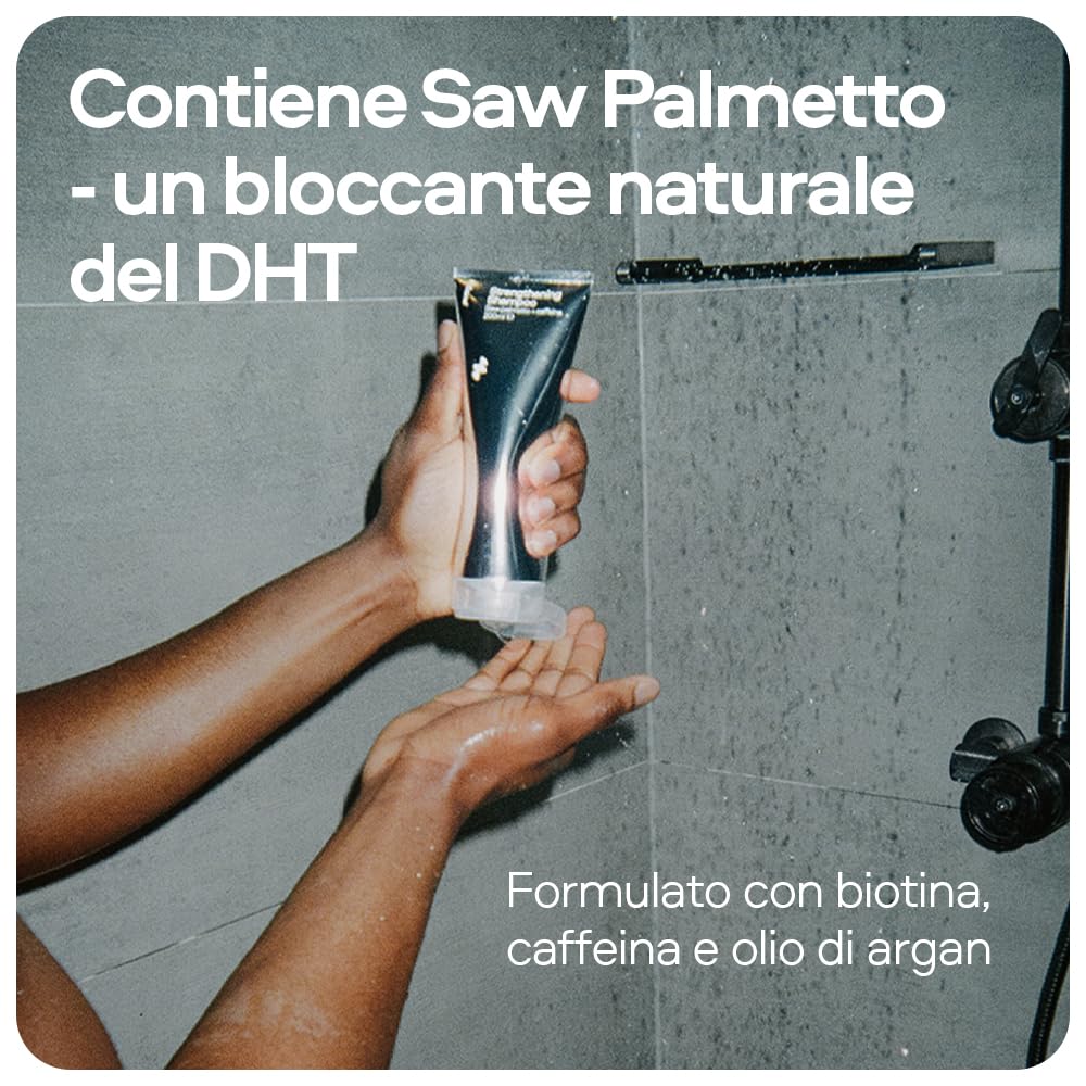 Sons Trattamento Anticaduta e Antidiradamento per Uomo, Include Shampoo e Balsamo con Saw Palmetto e Argilla Ispessente con Caffeina e Biotina, Fornitura 3 Mesi