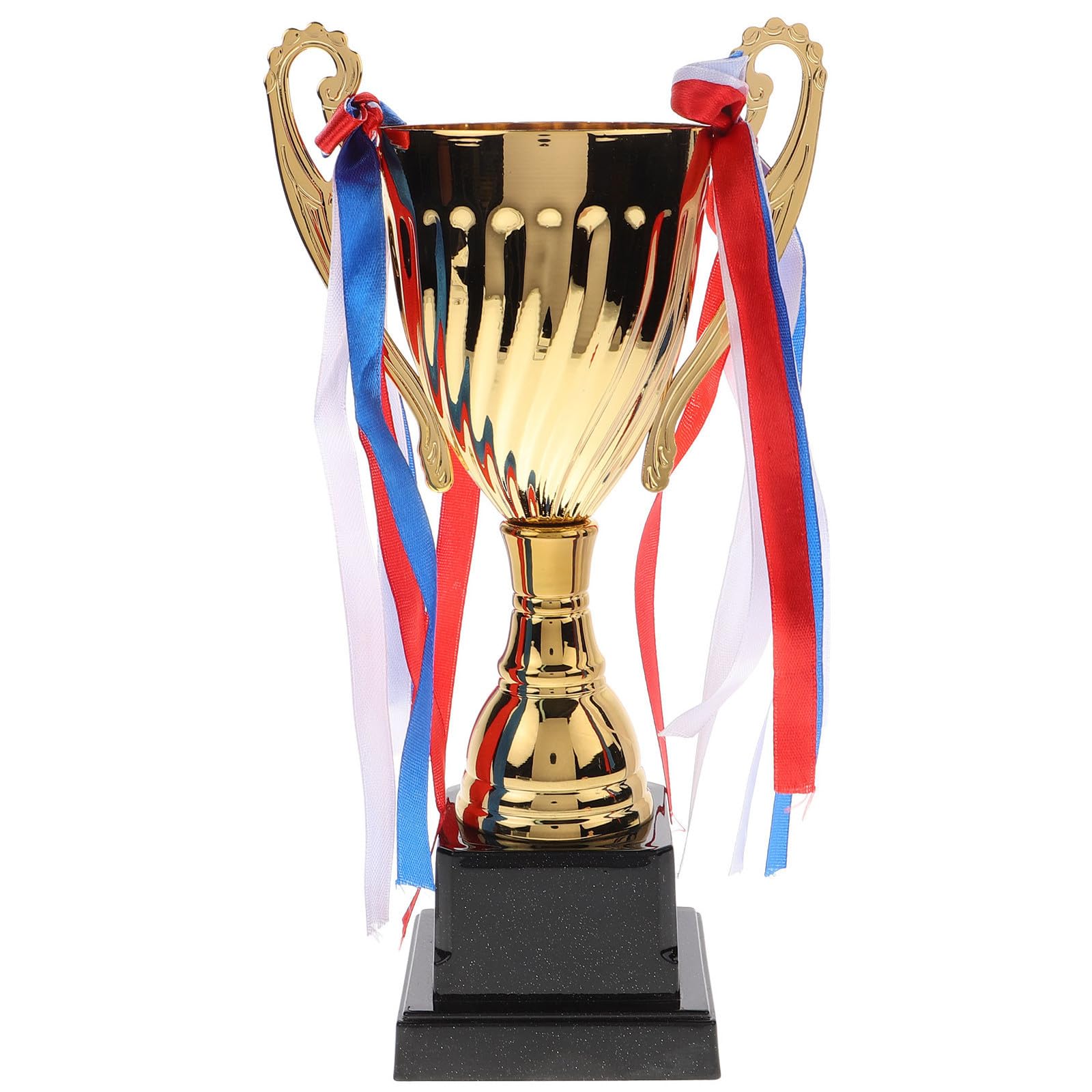Beavorty Trofeo y Diseño Elegante Deportivo Base Estable de Metal Dorado para Competiciones Escolares y Premiaciones Atléticas