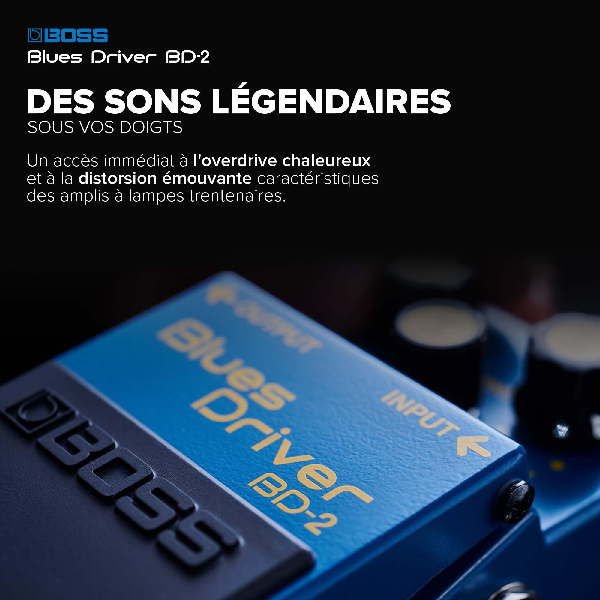 BOSS BD-2 Blues Driver | Pédale d'overdrive compacte | Sons