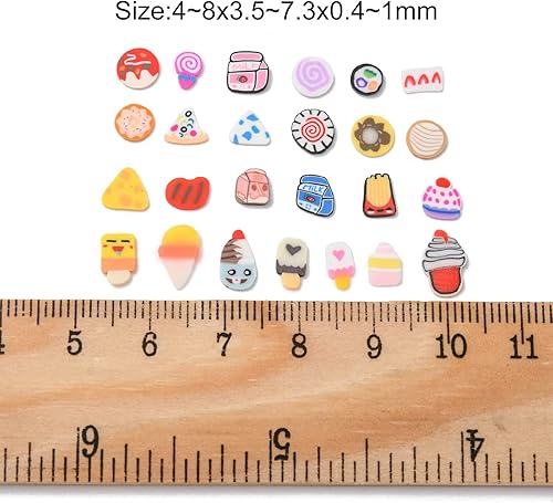 Miniatura 3 de Airssory 3000 cuentas hechas a mano de arcilla polimérica para alimentos, sin agujeros, para hacer joyas, manualidades