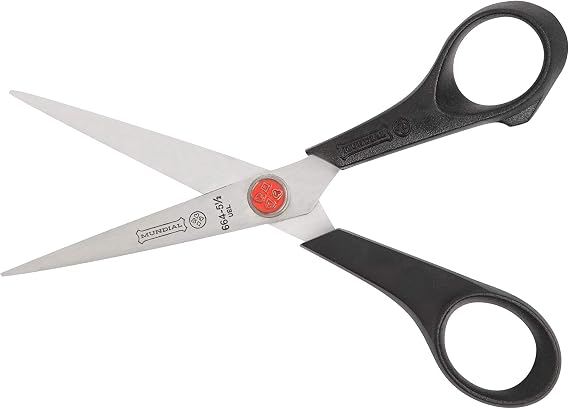 Mundial Red Dot 5.5-Inch Stainless Steel Hobby & Craft Scissors - Precision Cutting for Arts, Crafts, and Sewing, Lightweight and Durable