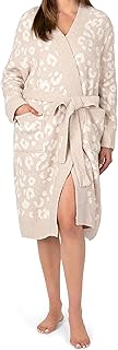 PAVILIA Plush Robe with Pockets for Women