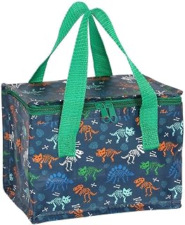 something different DI_07630 - Bolsa de almuerzo (5 x 21 x 13 cm), diseño de dinosaurio, color verde