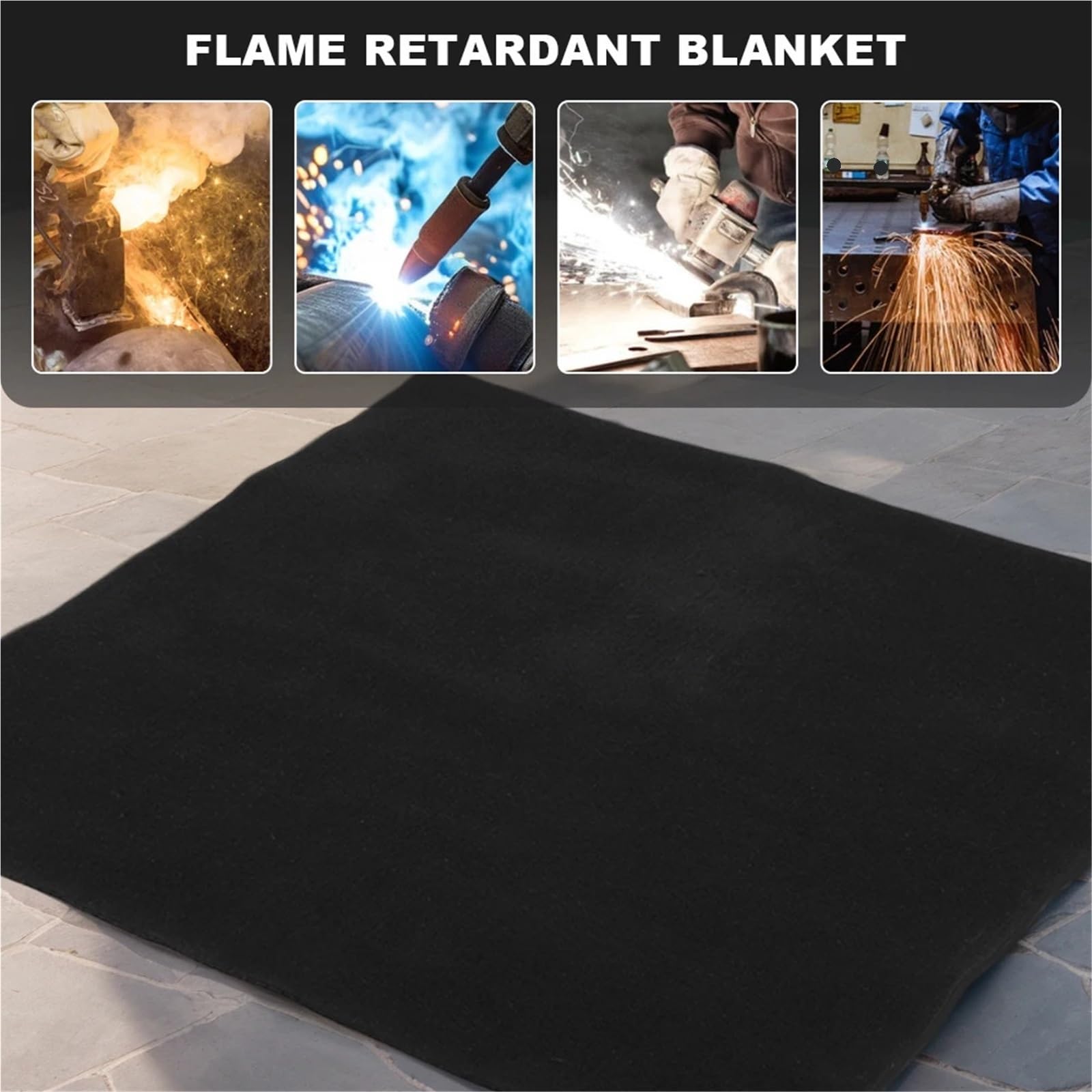 Bouclier Thermique et Coussin d'isolation 1800 °F Feutre de Carbone Couverture soudage Ignifuge Tapis Bouclier brasage for Les plombiers à souder au Chalumeau pour Soudage/Découpage