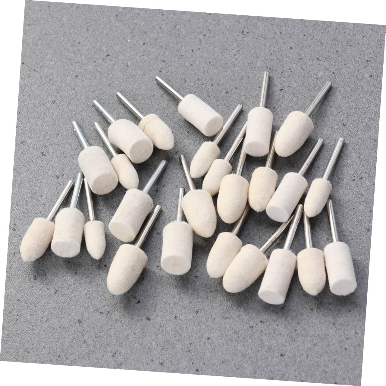 GLEAVI 90pcs Wool Polishing Wheel Jewelry Stainless Steel Glass and Mechanical Parts Buffing Accessories for Smooth Finishing and Polishing Needs