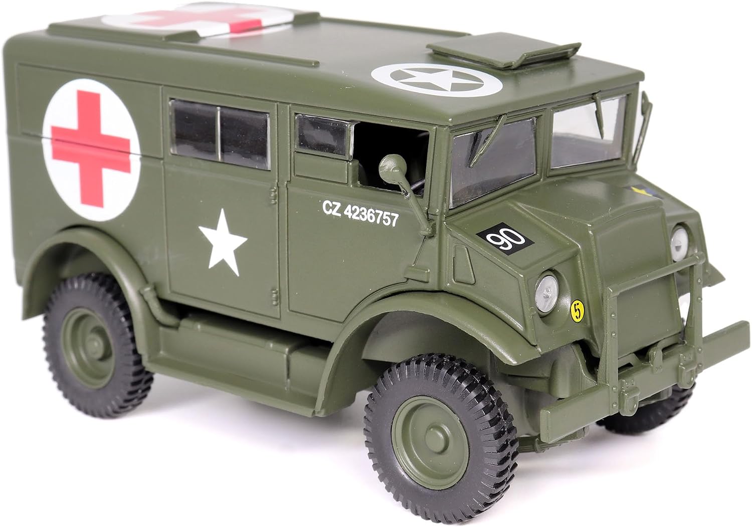 Motor city classics 1:43 Scale Military Diecast Collectible | C8A Ambulance | Militaria Diecast Model 24209-44