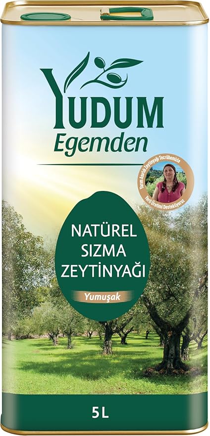 Yudum Egemden Yumuşak Lezzet Sızma Zeytinyağı 5 LT TENEKE