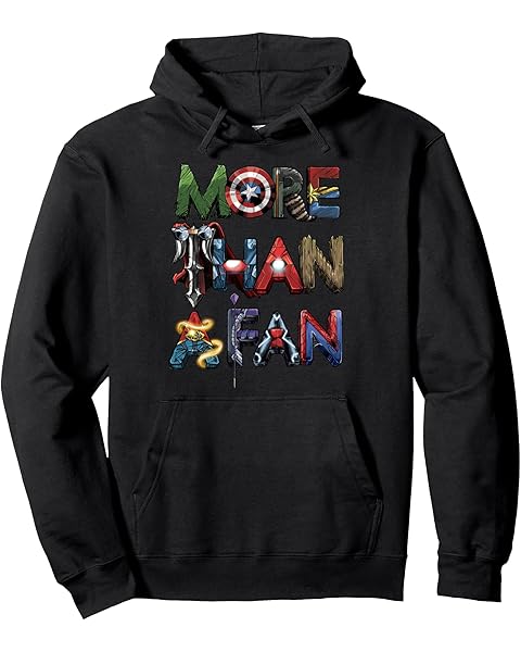 Marvel Avengers More Than A Fan Word Stack Pullover Hoodie