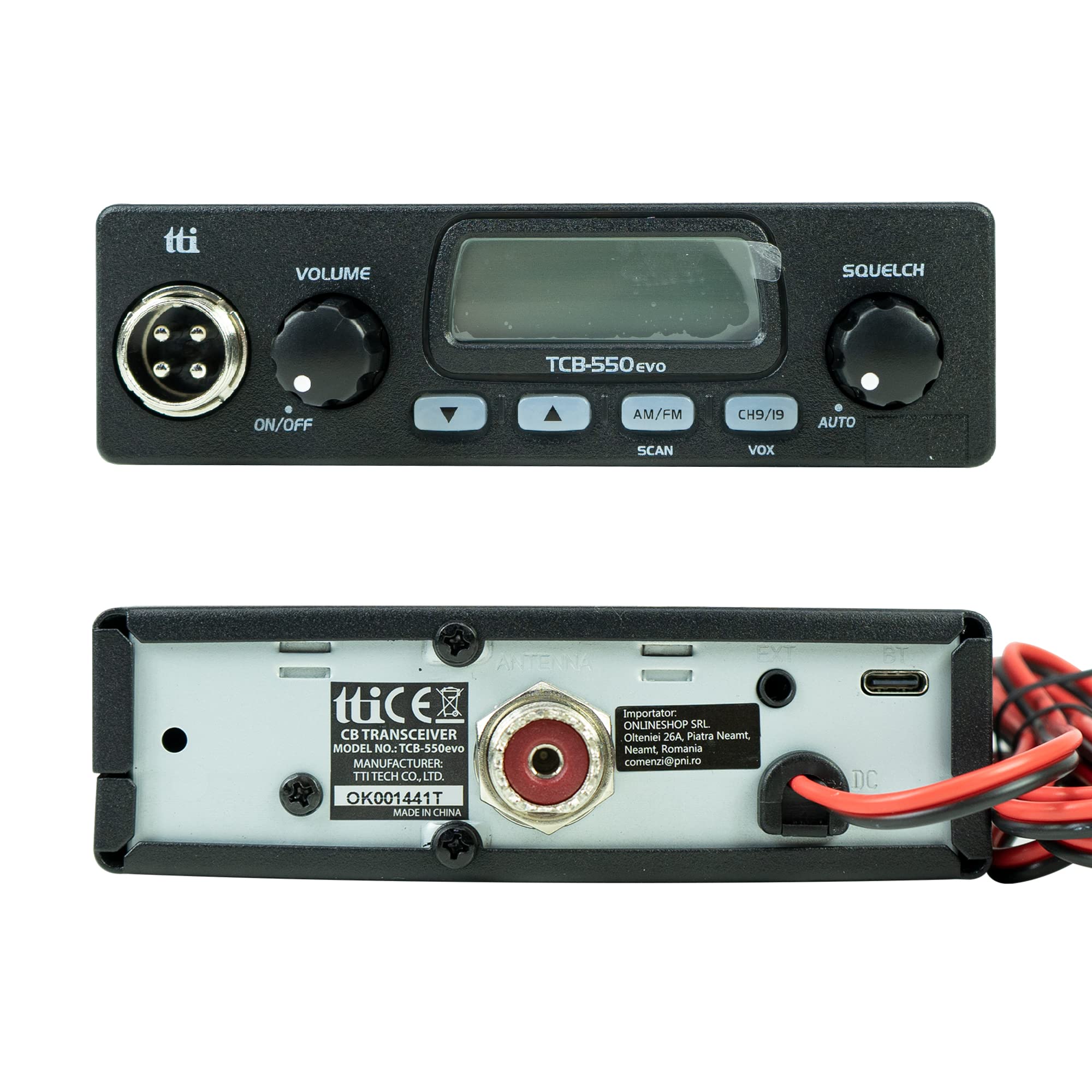 Kit emisora CB TTi TCB-550 EVO + Antena CB PNI ML29 con imán