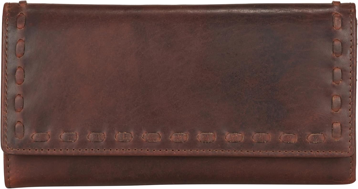 RFID Leather Laced Wallet by Lady Conceal