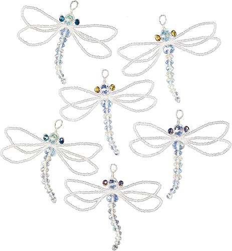 Solid Oak Kit Bead Orn Dragonflies, None