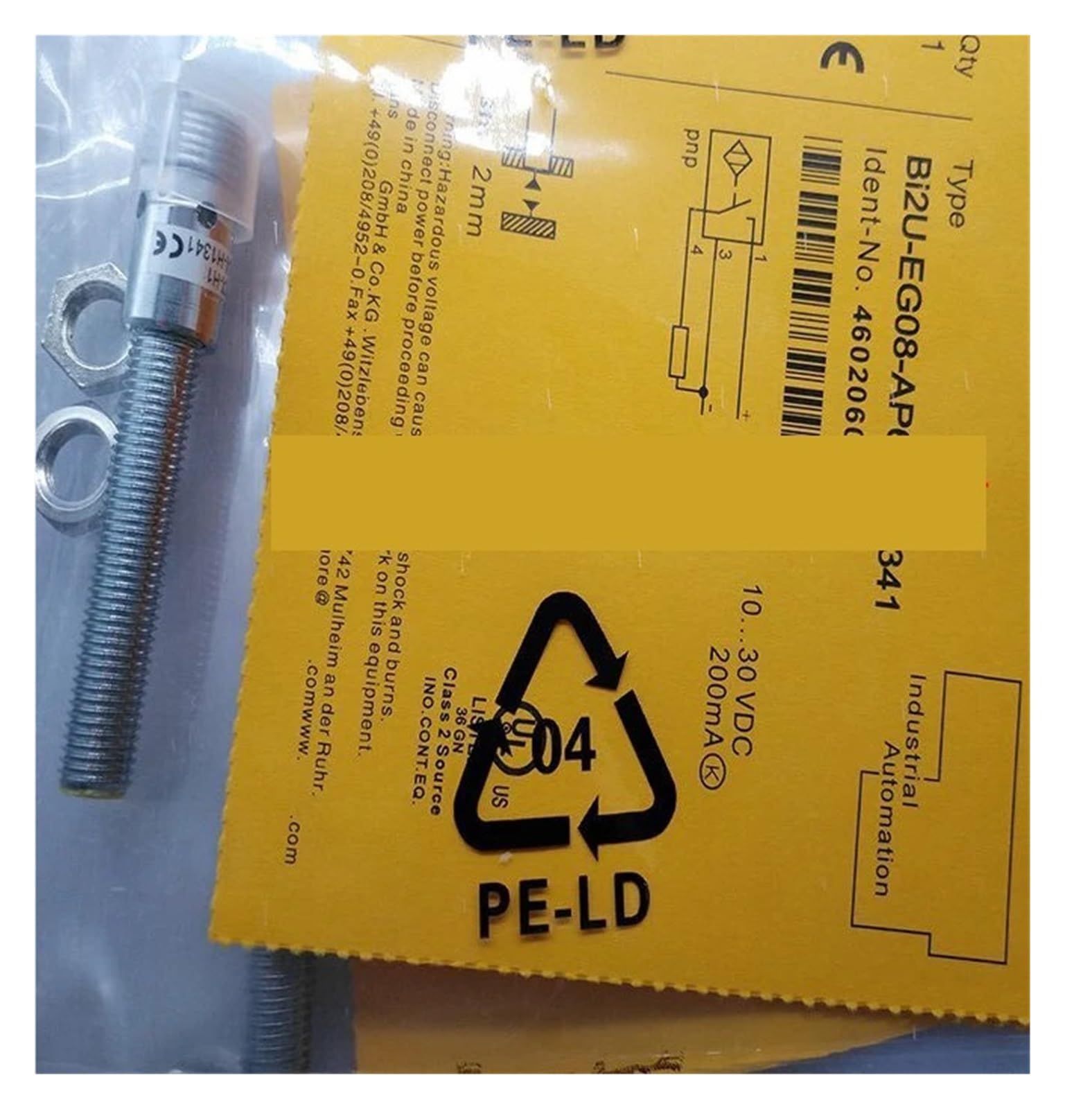 JJKKOZVQF Proximity sensor BI2U-EG08-AP6X-H1341 BI2U-EG08-AN6X-H1341(BI2U-EG08-AN6X-H1341)