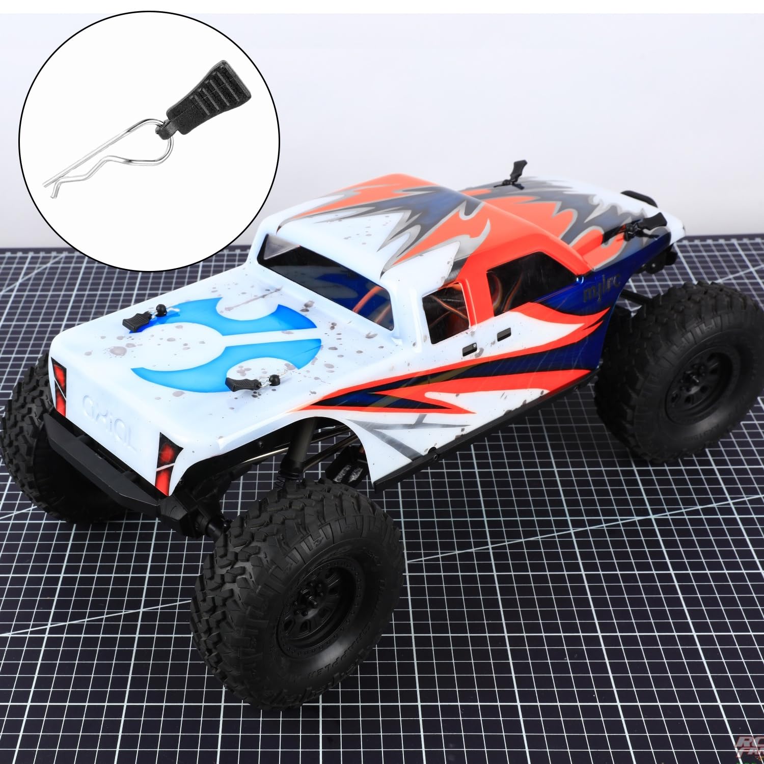 8 RC body clips, black - Image 4