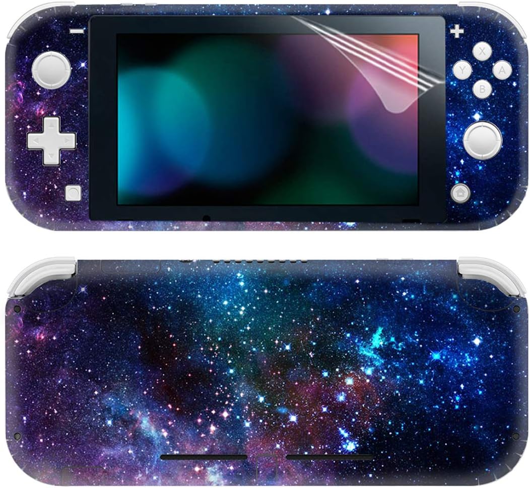 Sololife Full Set Faceplate Skin Decal Stickers for Nintendo Switch Lite with 2Pcs Screen Protector (Starry#1)