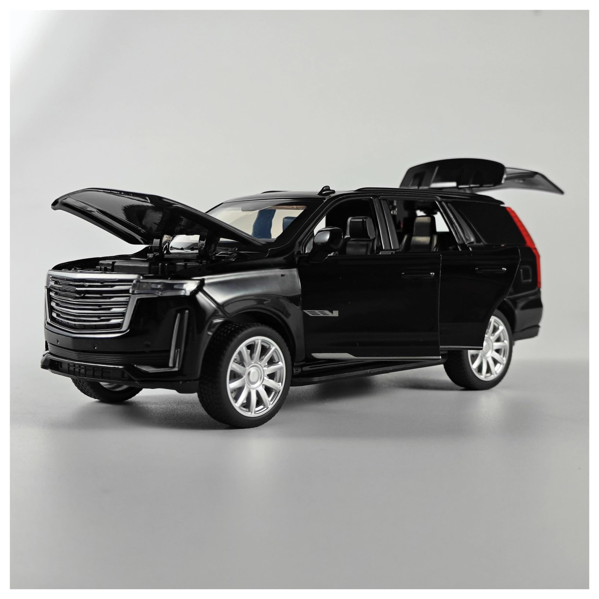 Modello Di Auto Per Cadillac Per Escalade Modellino Auto | 1:32 Collezione Metallo Scala Modello(Nero)