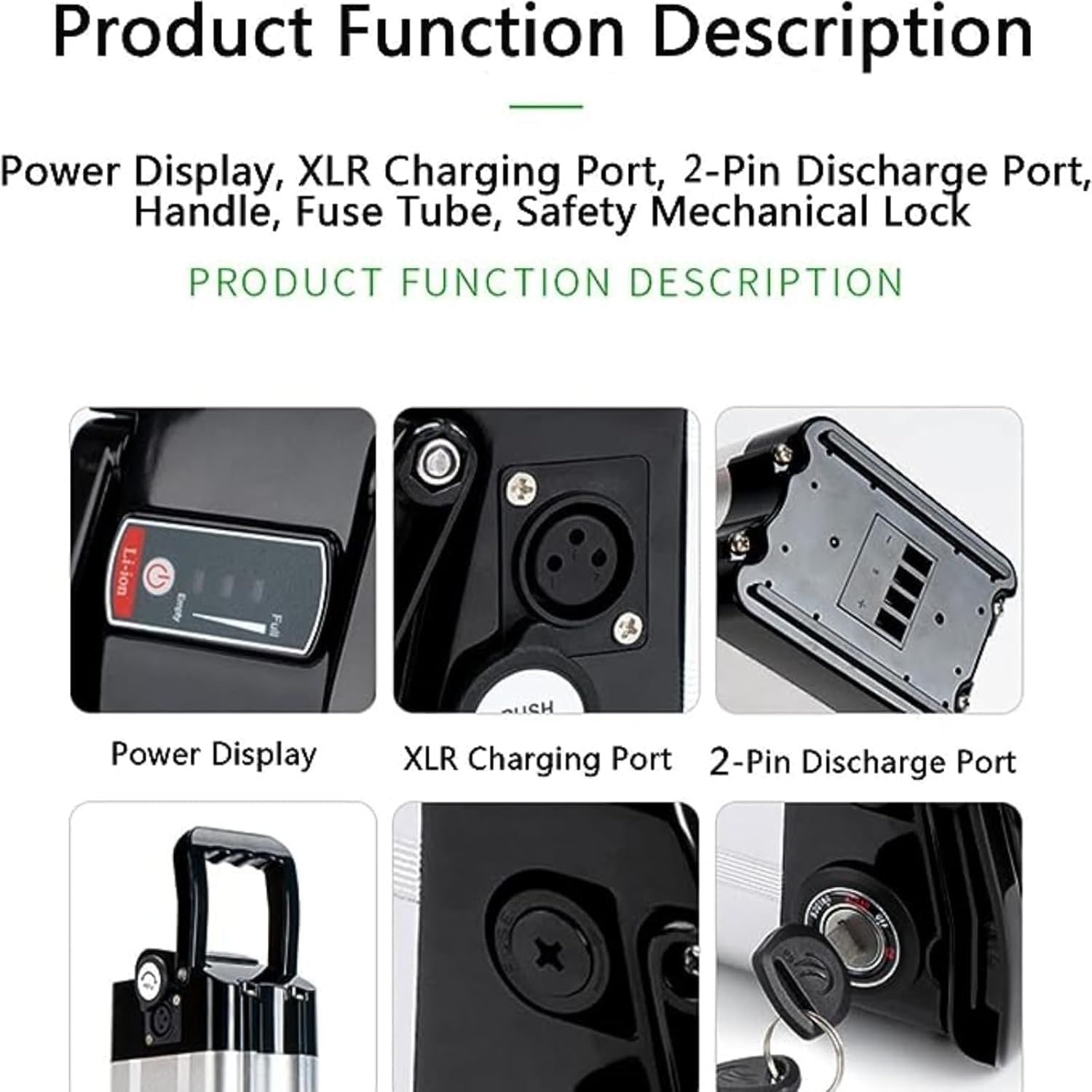 Akumulator rower elektryczny 36 V 10,4 AH/12AH, 48 V 9AH/10,5AH E-Bike Akumulator litowo-jonowy Płyta ochronna BMS do 500 W Składany E-Bike Motor