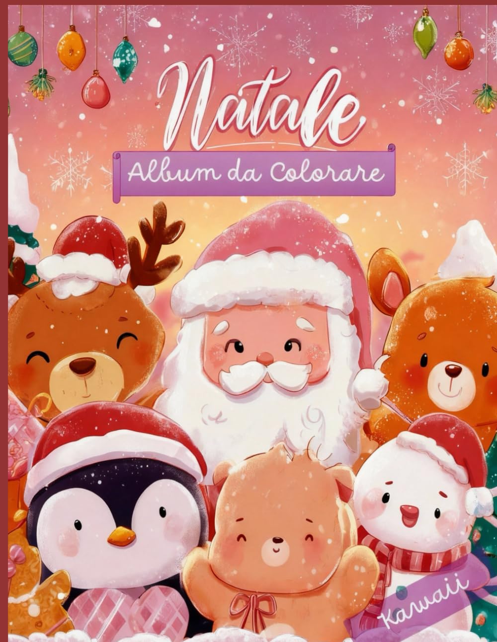 Natale: Album da Colorare - Kawaii