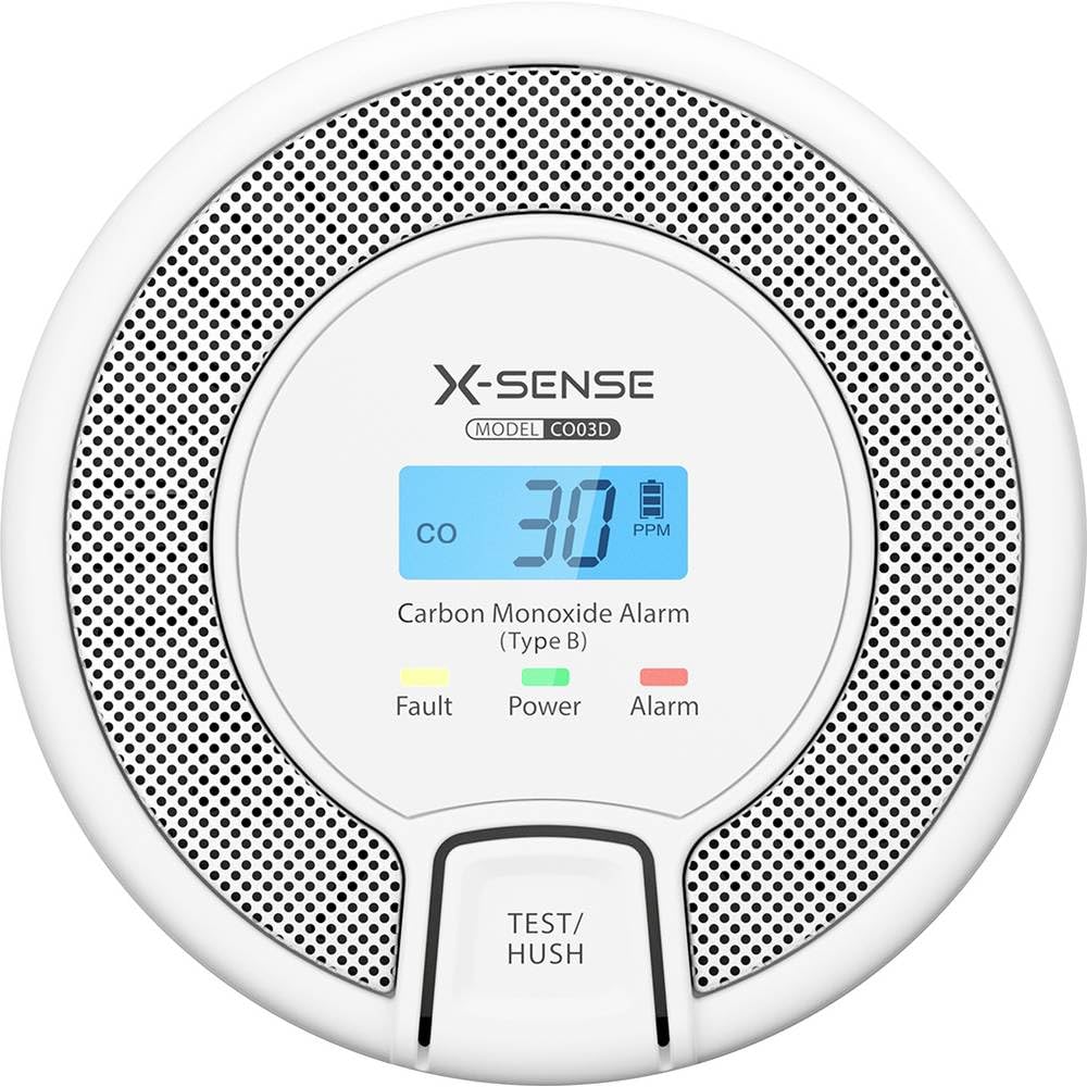 X-Sense Détecteur de monoxyde de carbone CO3D à piles