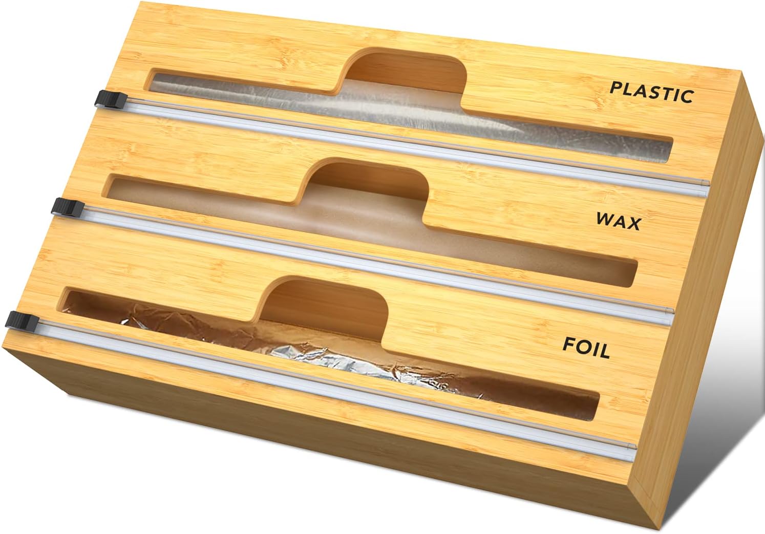 3 in 1 Aluminum Foil Dispenser with Cutter Foil and Plastic