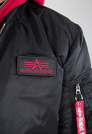 ALPHA INDUSTRIES MA-1 D-TEC SE Men's Flight Jacket Black/Grey