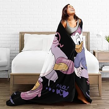 Amazon｜毛布 デイジーダック (2) アニメ ブランケット ひざ掛け