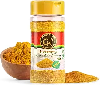 Caribbean Kitchen Curry Mild (4 Oz) 100% Authentic Jamaican Seasoning | Kosher, Low Sodium, Non-GMO, Gluten-free, Vegan, 100% Authentic Jamaican Seasoning for Delicious Meals