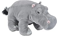 Vista 4 de Wild Republic Hippo Plush, Stuffed Animal, Plush Toy, Gifts for Kids, Cuddlekins 12 Inches,Multi