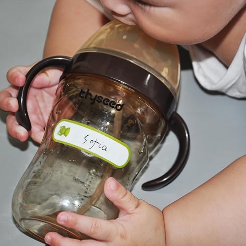 Miniatura 6 de 160 etiquetas para biberones para guardería, etiquetas impermeables para nombres de niños, autolaminables, autolaminables, para guardería, varios