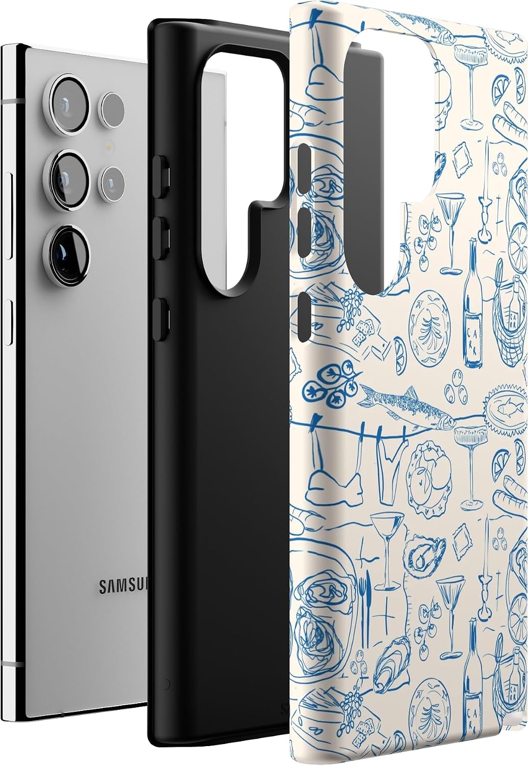 Casely Galaxy S24 Ultra Case | Amalfi Aperitivo | Dolce Vita | Essential Slim Dual-Layer Protective Design