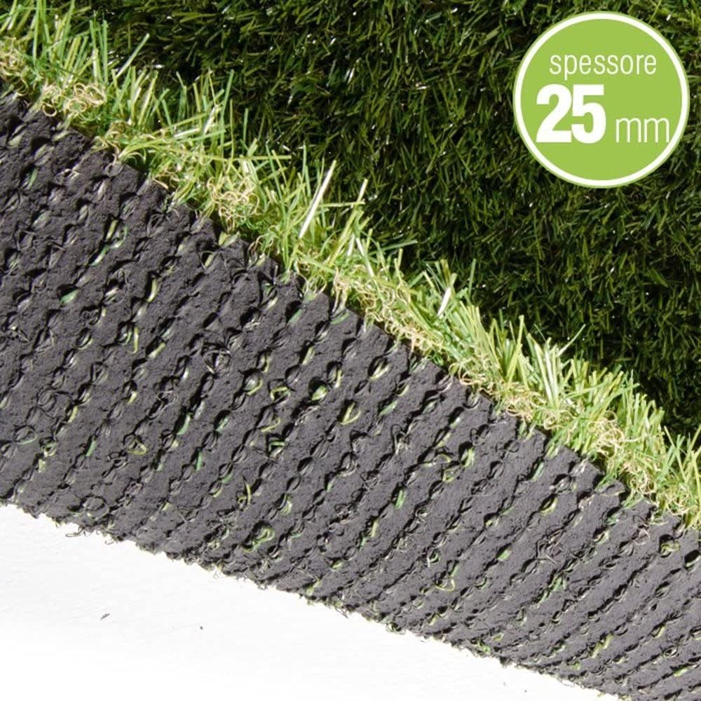 Tappeto Erboso Sintetico Da Esterno Prato Finto Sintetico Erba Artificiale Di Qualità 7 Mm 4x5 M Drenante Per Giardino, Piscina, Terrazzi Erba Sintetica Per Esterno