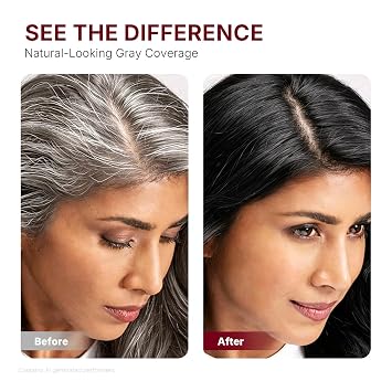 Karseell Hair Dye with Comb Applicator, Hair Color for Root Touch Up, Black