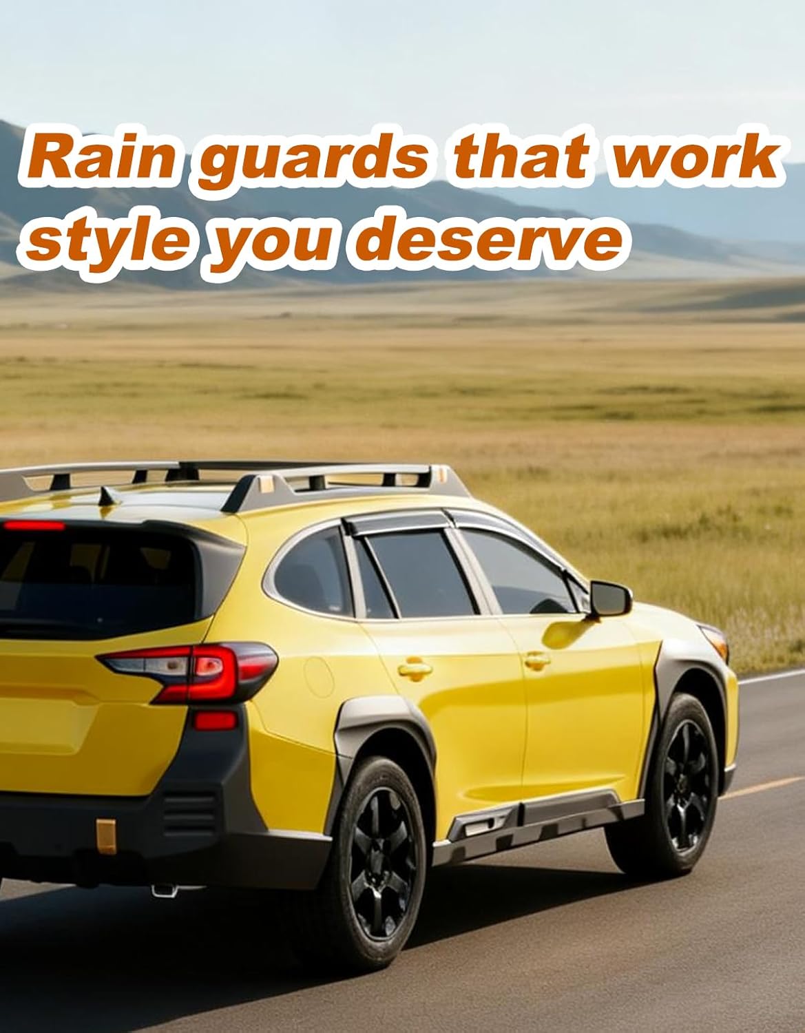 Low Profiles Window Rain Guards Fit 2020 2021 2022 2023 2024 2025 Subaru Outback Rain Guards Window Deflectors Visors Tape-on Vent Visors Vent Shades Car Accessories