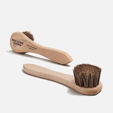 Red Wing Shoes Dauber Brush, 100% Horsehair Boot Brush, Leather Conditioner Brush