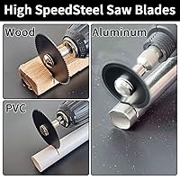 Vista 2 de Discos de corte para herramienta giratoria Dremel, 3 hojas de sierra diferentes para satisfacer tus diferentes necesidades, el juego de ruedas