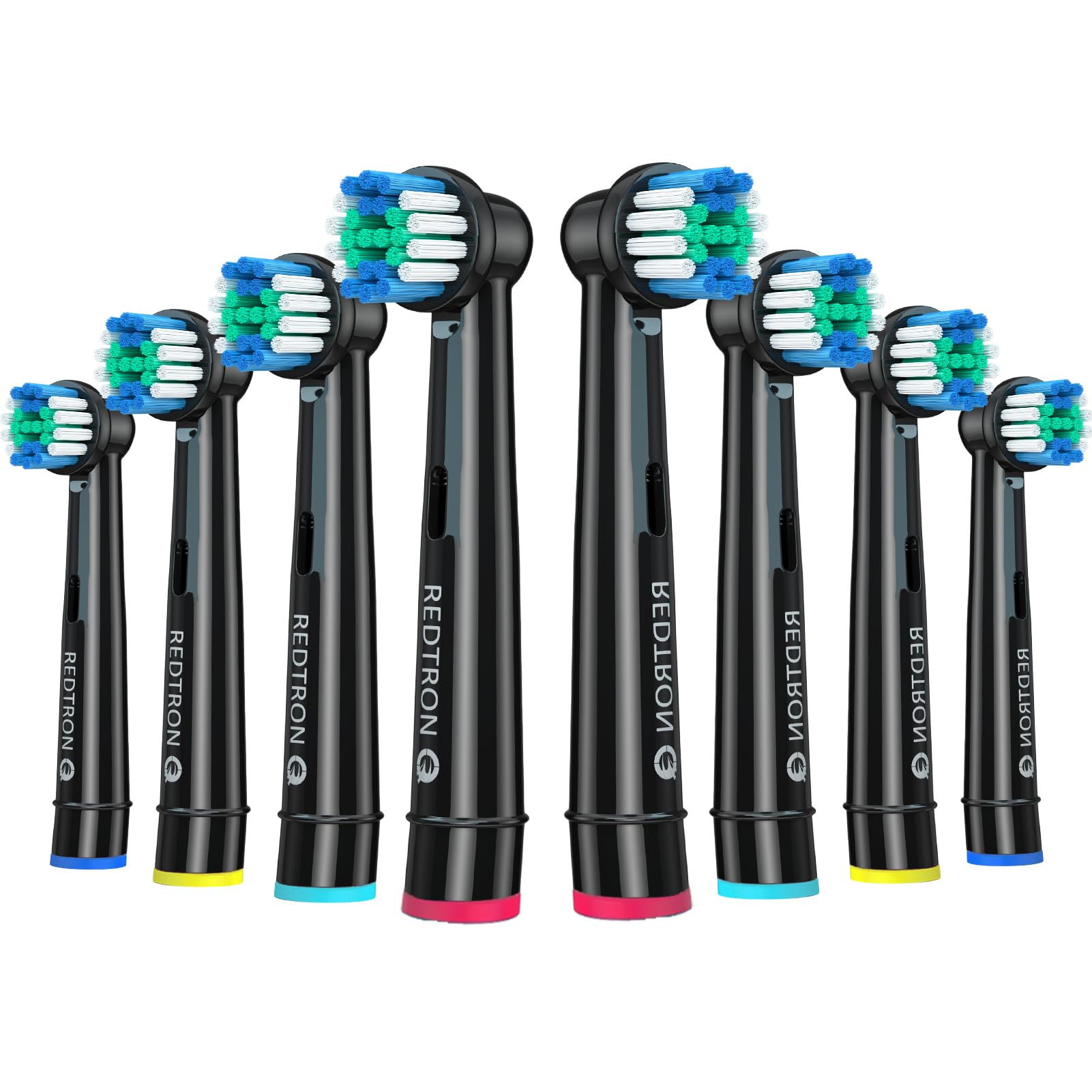 REDTRON Recambios para Cepillo de Dientes Eléctrico compatible con Oral B (8 unidades), Cabezal de cepillo de dientes Precision Clean Pro1000 Pro3000 Pro5000 Pro7000 y más - 1