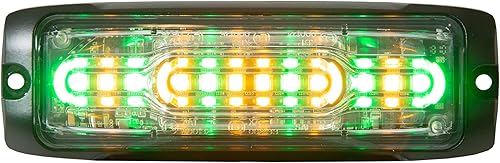 Buyers Products Ultra Delgado Gran Angular 5 Pulgadas ÁmbarVerde LED Luz estroboscópica