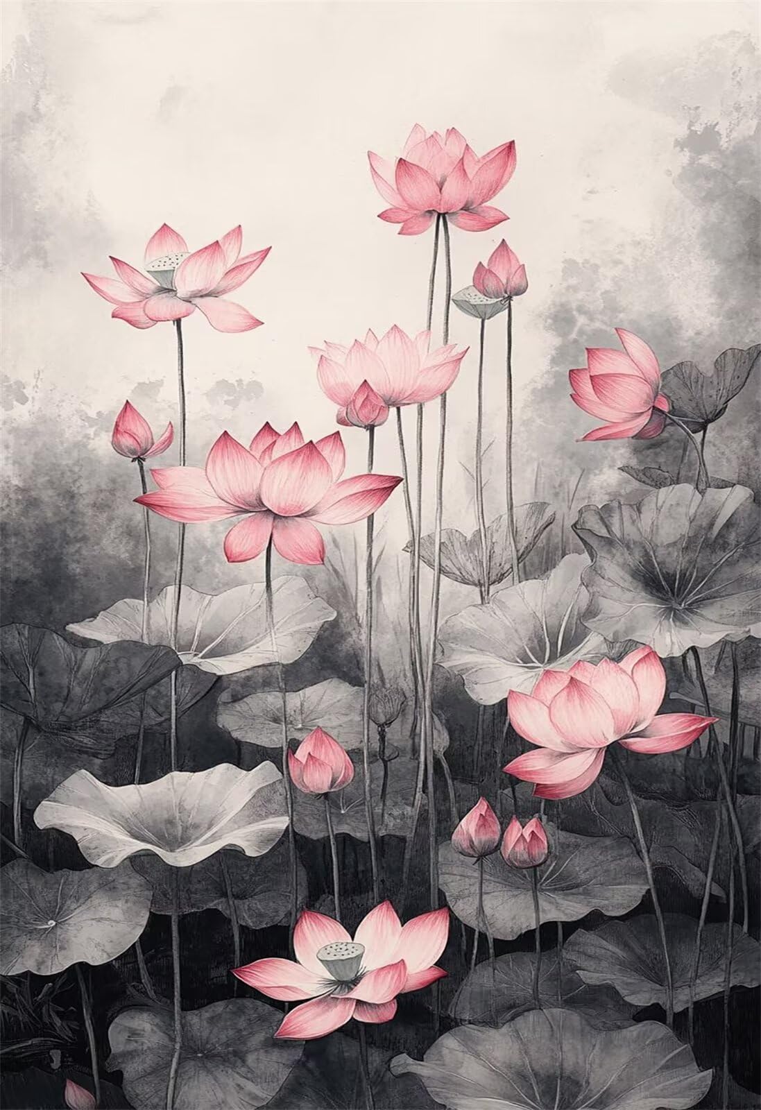 Puzzle 2000 Pezzi Fiore Loto Rosa Puzzle Classici, Giochi Rilassamento e Intelligence, Puzzles Impossible, Idea Regalo Uomo e Donna