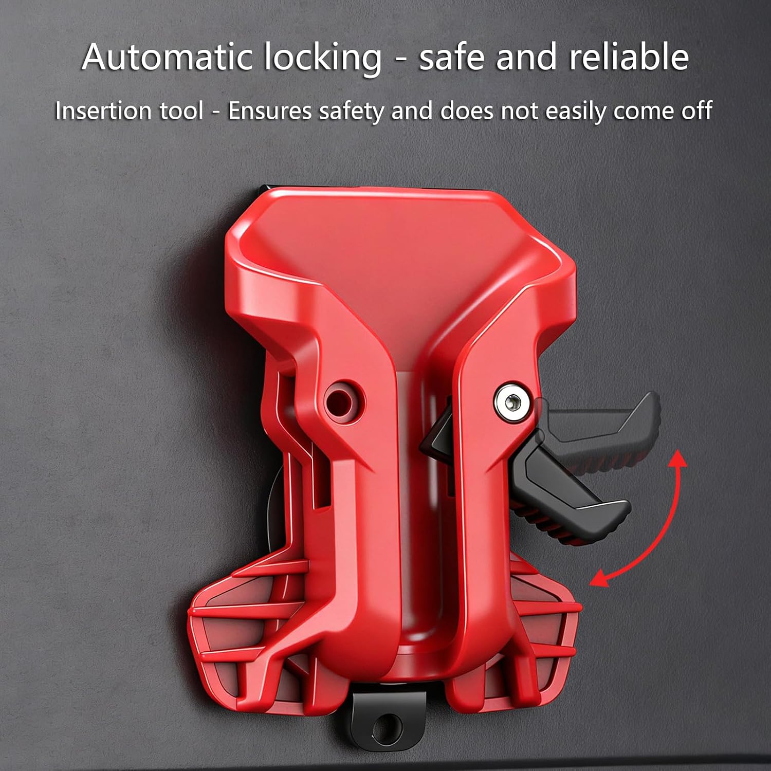 2Pcs Tool Belt Holders for Drills and Hammers–Self Locking, Quick Draw Metal Waist Hanger with Double Lock System,Universal Drill Belt Clip,Easily Attach to Any Belt,Yellow and Gray
