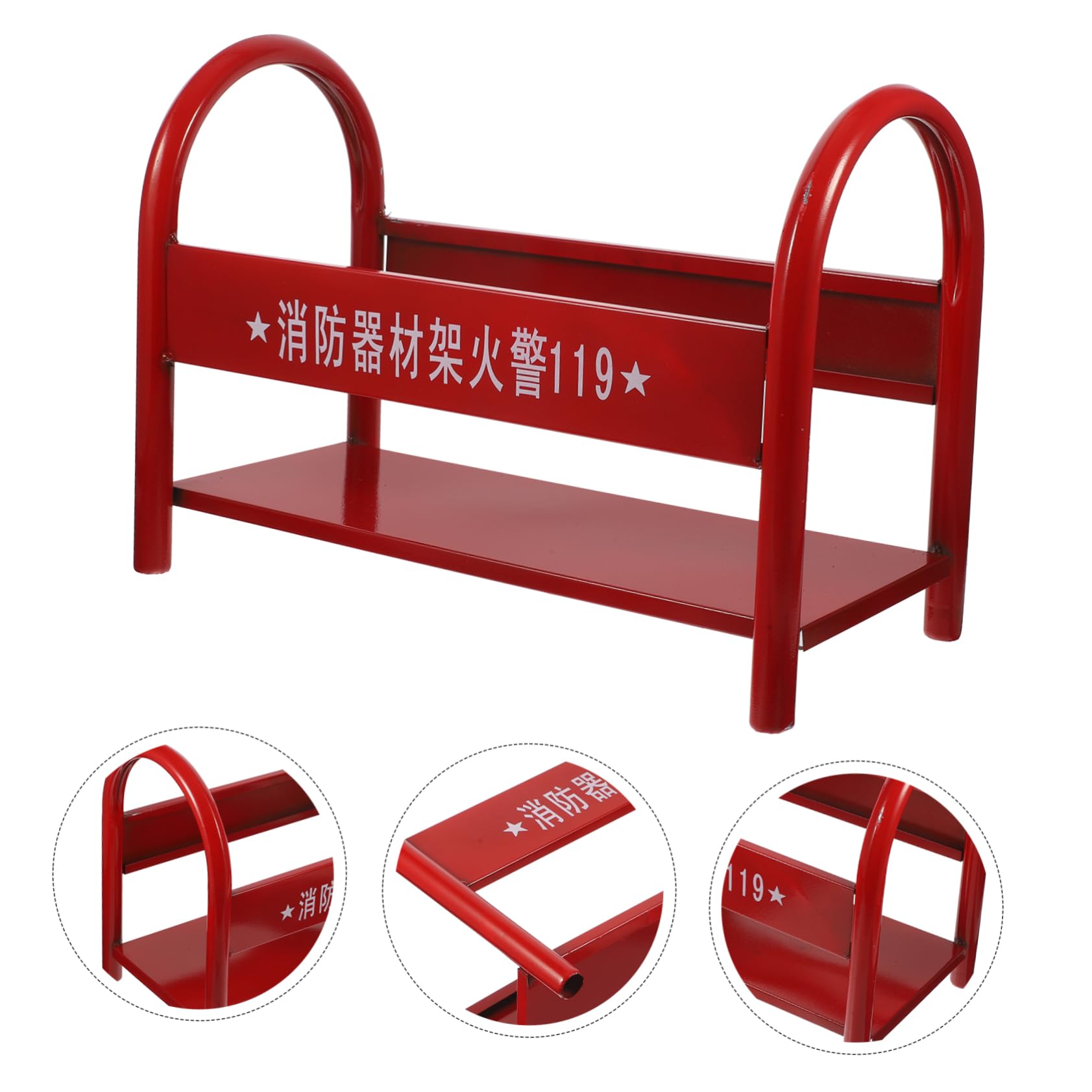 Mobestech Soporte Metálico Para Extintores De Incendio Estante Resistente Para Almacenamiento De Extintores Diseño Práctico y Conveniente Para Hogar y Oficina