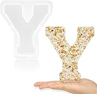 Vista 11 de Gartful Moldes de letras grandes de 7 pulgadas para resina, molde de resina epoxi del alfabeto mayúscula M 3D, moldes de letras de resina gruesa