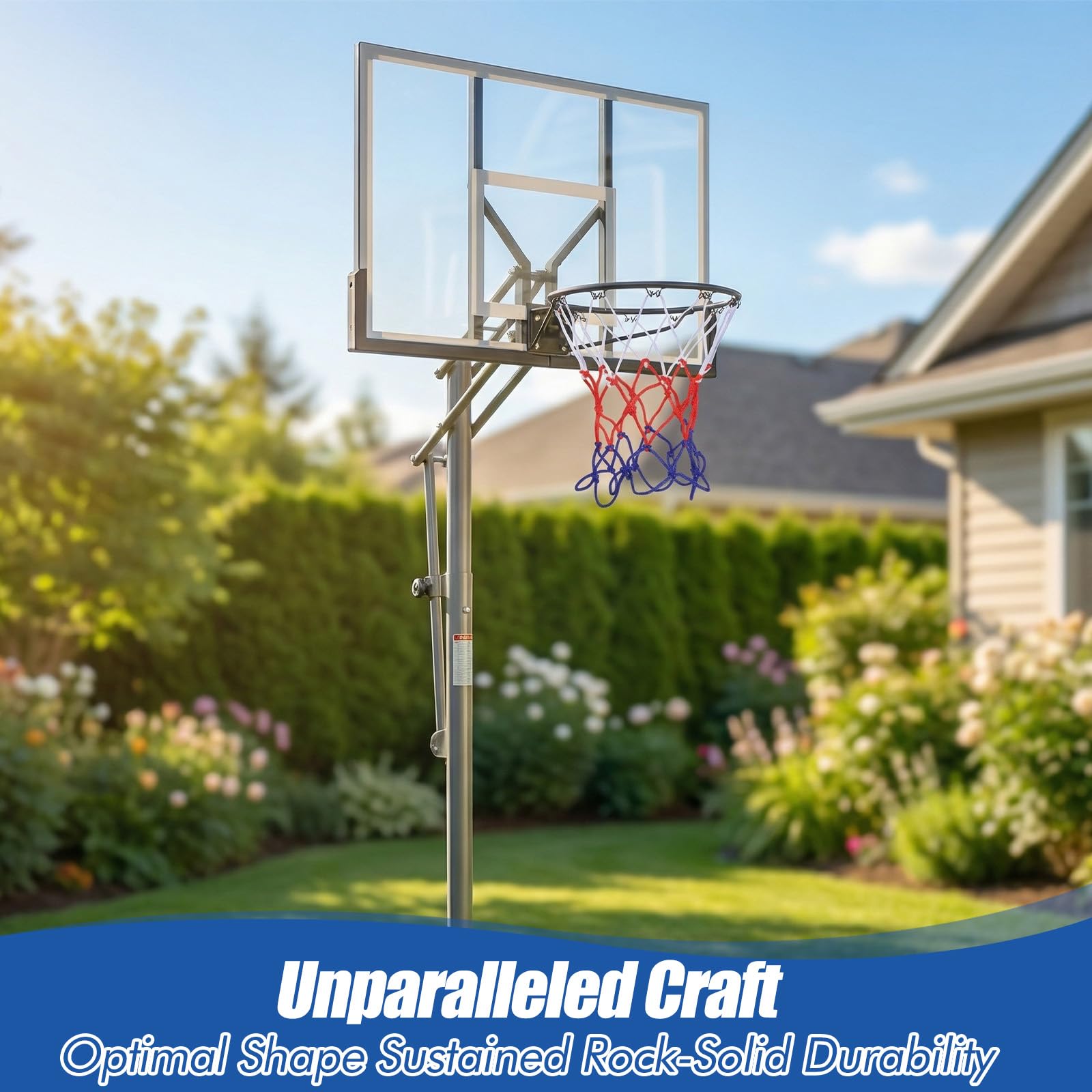 Matwsec Lot de 2 filets de basketball pour panier de basket - 8 passants - Pour montage en intérieur et en extérieur - Convient par tous les temps - 5