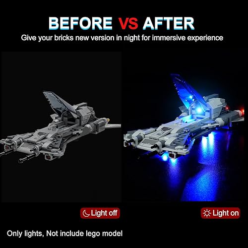 Miniatura 5 de DALDED Kits de luces para Lego Star Wars Pirate Snub Fighter, iluminación LED compatible con Lego 75346 (no incluye modelo Lego)