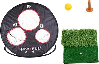 Kids Suits 1 Set Golf Pad Outdoor Set Driving Net Backyard Net Golfing Tee Nylon Golfing Pad for Home Golfing Hitting Pad Indoor Golfing Practice Mat Portable Drive Network Child