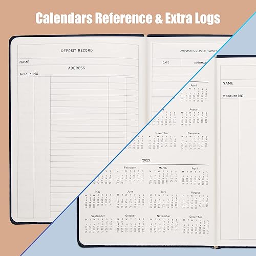 Miniatura 4 de Registro de cheques para chequera personal (7.5 x 10 pulgadas), libro de registro de transacciones de libro mayor para pequeñas empresas y cuenta de