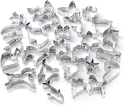 GWHOLE Cookie Cutters Stainless Steel Cookie Cutter Set for Biscuits, Cookies, Cake Decorations